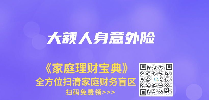 大额人身意外险插图