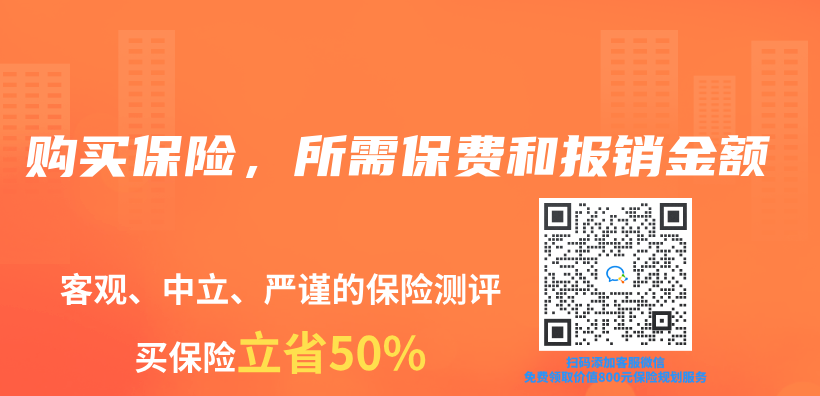 购买保险，所需保费和报销金额插图