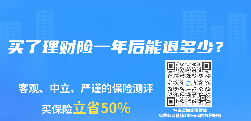 买了理财险一年后能退多少？插图