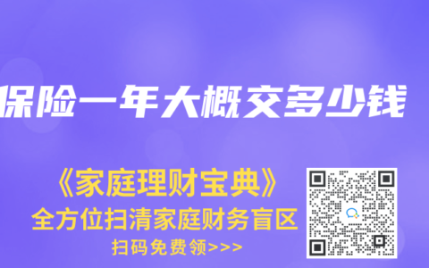 保险一年大概交多少钱
