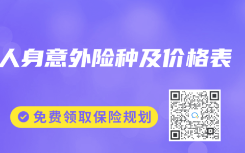 人身意外险种及价格表