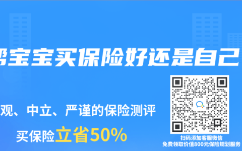 帮宝宝买保险好还是自己